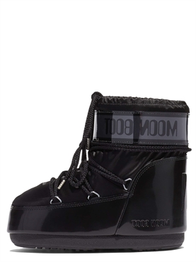 Moon Boot Icon Glance Black Satin Boots 